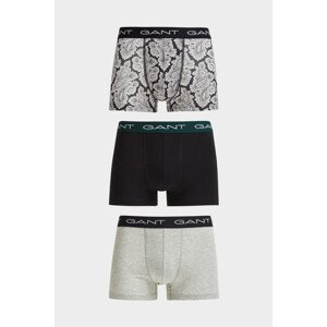 SPODNÍ PRÁDLO GANT PAISLEY PRINT TRUNK 3-PACK černá L