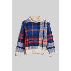 ROLÁK GANT CHECKED SHIELD TURTLE NECK modrá 146/152