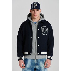 BUNDA GANT WOOL VARSITY JACKET modrá XXXL