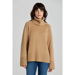 ROLÁK GANT OVERSIZED CASHMERE ROLL NECK hnědá XS