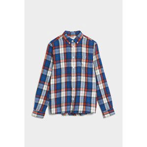 KOŠILE GANT REG. CHECK FLANNEL SHIRT modrá 134/140