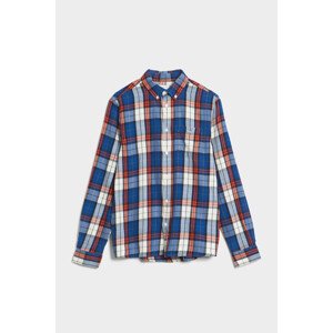 KOŠILE GANT REG. CHECK FLANNEL SHIRT modrá 146/152