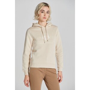 MIKINA GANT REG TONAL SHIELD HOODIE hnědá XXS