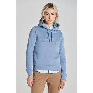 MIKINA GANT REG TONAL SHIELD HOODIE modrá S