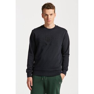 MIKINA GANT REG TONAL SHIELD C-NECK SWEAT černá S