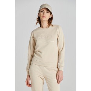 MIKINA GANT REG TONAL SHIELD C-NECK SWEAT hnědá S