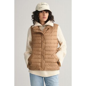 VESTA GANT LIGHT DOWN VEST hnědá XS