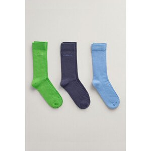 PONOŽKY 3-PACK GANT TONAL LOGO RIB SOCKS 3-PACK zelená 31/33