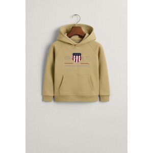 MIKINA GANT ARCHIVE SHIELD RAGLAN HOODIE zelená 98/104