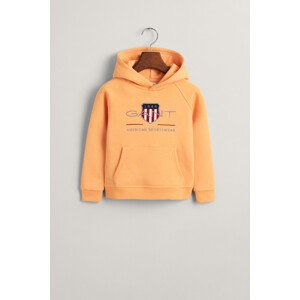 MIKINA GANT ARCHIVE SHIELD RAGLAN HOODIE oranžová 92