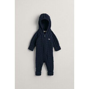 SVETR GANT COTTON CABLE SHIELD ONE PIECE modrá 56