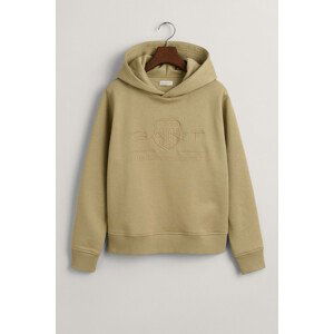 MIKINA GANT TONAL SHIELD HOODIE zelená 170