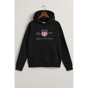 MIKINA GANT ARCHIVE SHIELD HOODIE černá 176