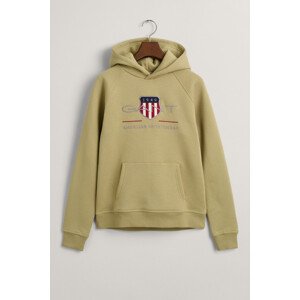 MIKINA GANT ARCHIVE SHIELD HOODIE zelená 146/152