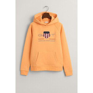 MIKINA GANT ARCHIVE SHIELD HOODIE oranžová 134/140