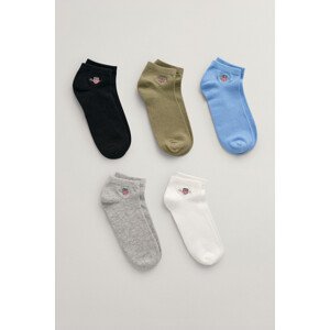 PONOŽKY GANT SHIELD SNEAKER SOCKS 5-PACK modrá 31/33