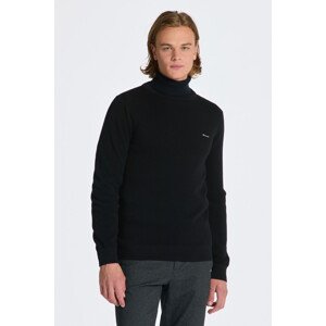 SVETR GANT COTTON PIQUE C-NECK černá L