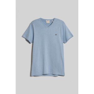 TRIČKO GANT SLIM SHIELD V-NECK T-SHIRT modrá L