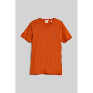 TRIČKO GANT SLIM SHIELD V-NECK T-SHIRT oranžová S