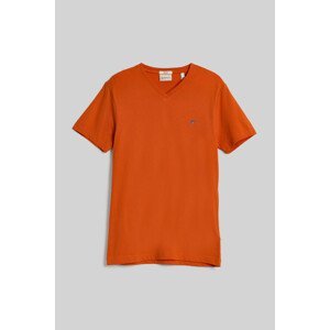 TRIČKO GANT SLIM SHIELD V-NECK T-SHIRT oranžová XL