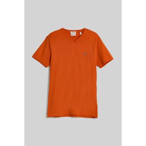 TRIČKO GANT SLIM SHIELD V-NECK T-SHIRT oranžová XXXL