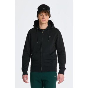 MIKINA GANT REG SHIELD FULL ZIP HOODIE černá L