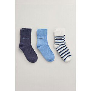 PONOŽKY 3-PACK GANT STRIPE SOCKS 3-PACK bílá 27/29