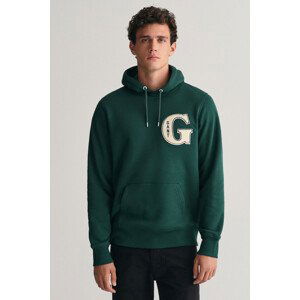 MIKINA GANT G GRAPHIC HOODIE zelená XS