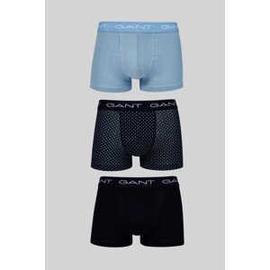 SPODNÍ PRÁDLO GANT MICRO PRINT TRUNK 3-PACK modrá XXL