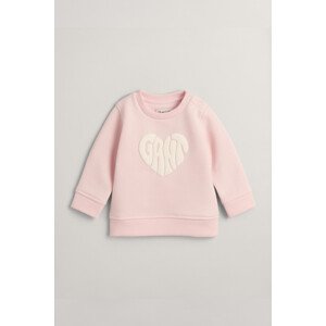 MIKINA GANT HEART GRAPHIC C-NECK růžová 80