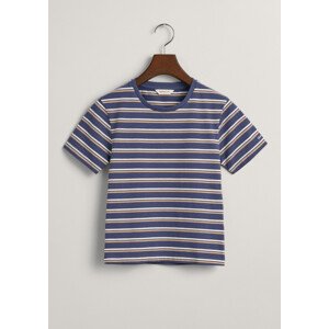 TRIČKO GANT STRIPED T-SHIRT modrá 170