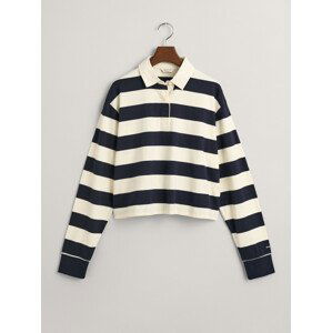 POLOKOŠILE GANT STRIPED CROPPED RUGGER modrá 146/152