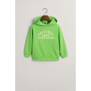 MIKINA GANT ORIGINAL SPORTSWEAR HOODIE zelená 122/128