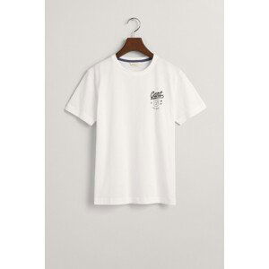 TRIČKO GANT SS GRAPHIC T-SHIRT bílá 176