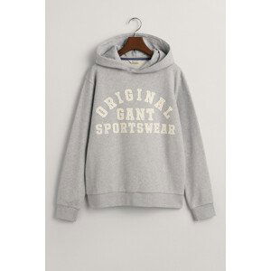 MIKINA GANT ORIGINAL SPORTSWEAR SWEAT HOODIE šedá 134/140