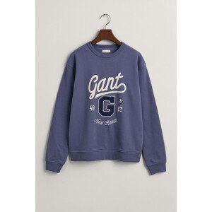 MIKINA GANT RELAXED GRAPHIC SWEAT C-NECK modrá 134/140