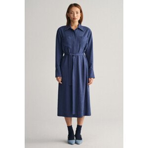 ŠATY GANT REL POCKET SHIRT DRESS modrá 36