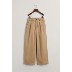 KALHOTY GANT BOX PLEAT CHINO PANTS hnědá 134/140