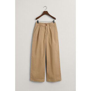 KALHOTY GANT BOX PLEAT CHINO PANTS hnědá 146/152