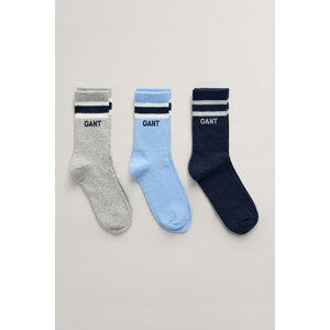 PONOŽKY 3-PACK GANT SPORT SOCKS 3-PACK šedá 31/33