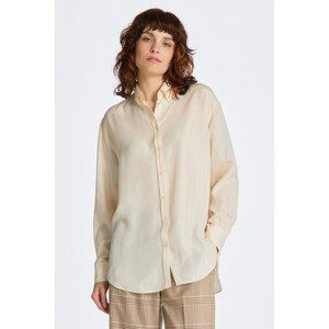 KOŠILE GANT RELAXED SILK SHIRT bílá 34