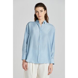 KOŠILE GANT RELAXED SILK SHIRT modrá 36