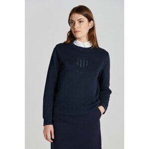 MIKINA GANT REG TONAL SHIELD C-NECK SWEAT modrá L