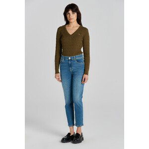 DŽÍNY GANT CROPPED SLIM JEANS modrá 29