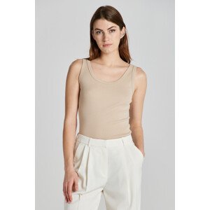 TOP GANT SLIM RIBBED TANK TOP žlutá S