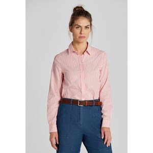 KOŠILE GANT REG POPLIN STRIPED SHIRT PEACHY PINK