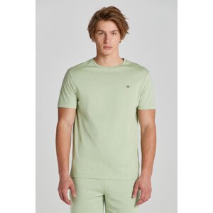 TRIČKO GANT REG SHIELD SS T-SHIRT MILKY MATCHA