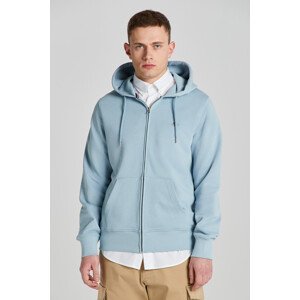 MIKINA GANT REG SHIELD FULL ZIP HOODIE modrá M