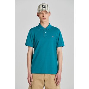 POLOKOŠILE GANT REG SHIELD SS PIQUE POLO modrá 4XL