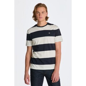 TRIČKO GANT BAR STRIPE SS T-SHIRT EGGSHELL